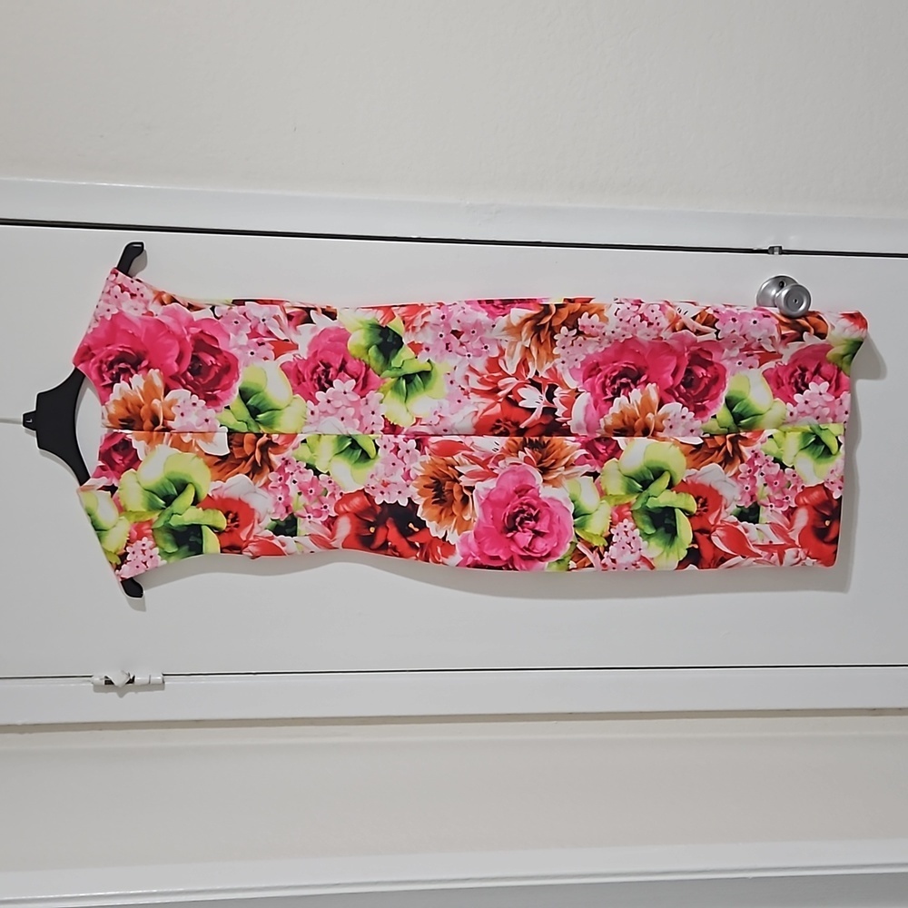 CeCe Floral Dress Size 0 - Picture 4 of 5